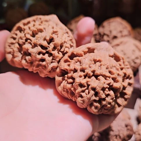 ****圆文玩核桃吊坠53龙鼎管帽