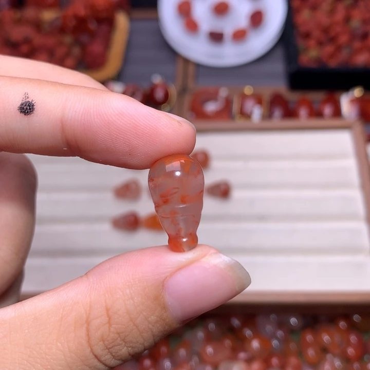 赛***金未镶嵌南红南红玛瑙三通