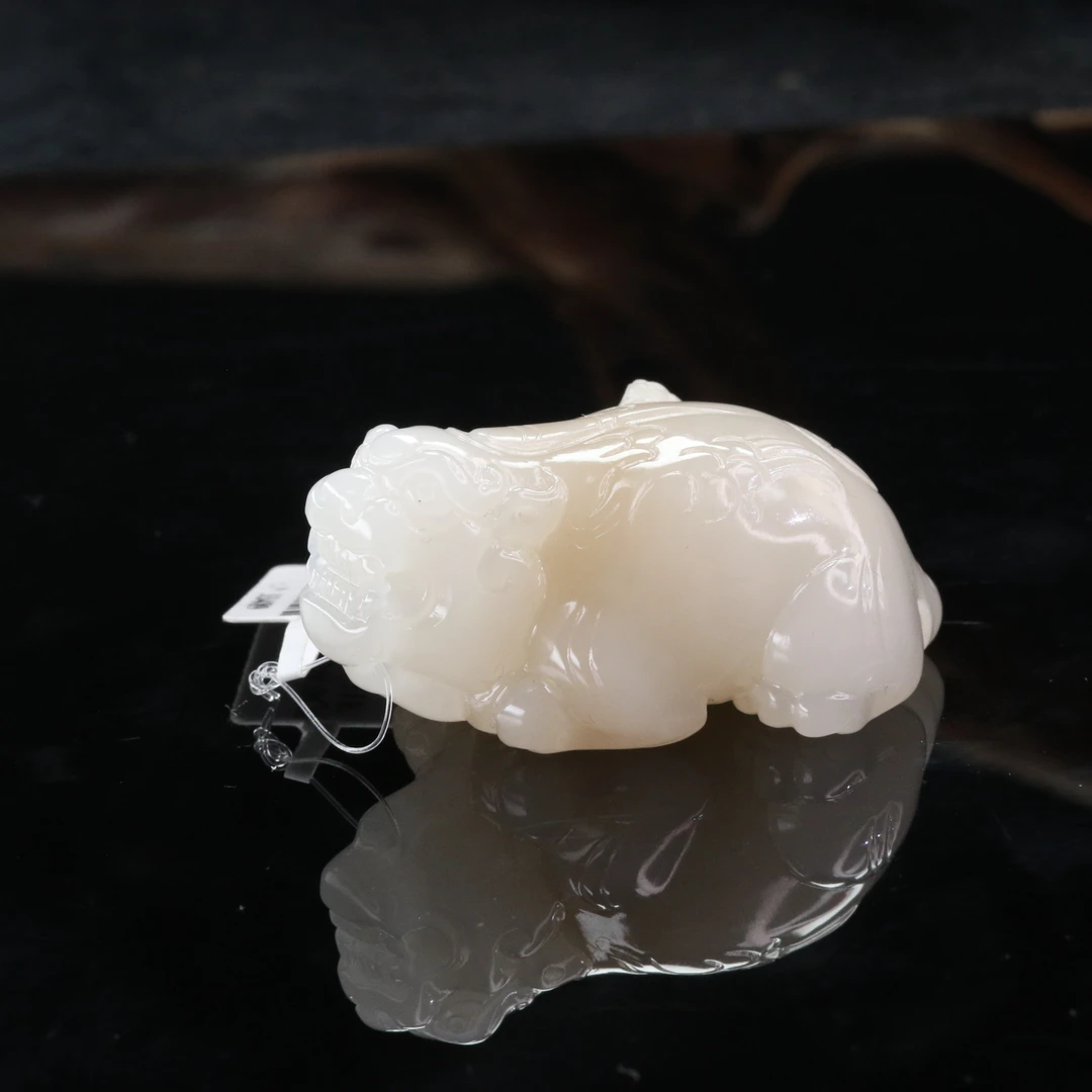 10和田玉藕粉龙龟/000107北京中保拍卖