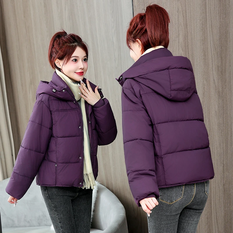 反季清仓 2025新款棉服时尚龟背泡芙好看加厚短款面包服