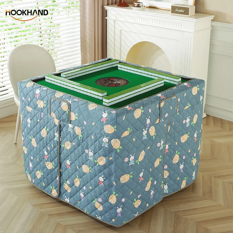 新款全自动麻将机烤火罩取暖罩麻将机桌布罩套加厚烤火被麻将围裙