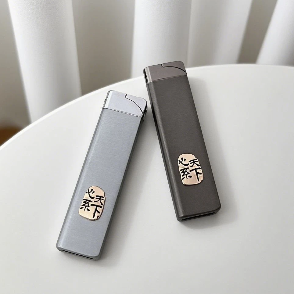 高档心系天下直冲绿色火焰充气火机创意打火机金属个性防风男友礼