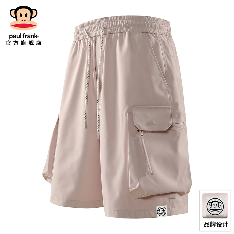 PaulFrank/大嘴猴大口袋工装短裤男士夏季新款户外运动休闲五分裤