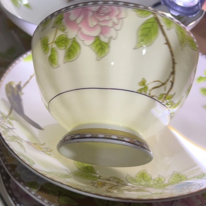 瓷片琴瑟和鸣碗六个4.5寸