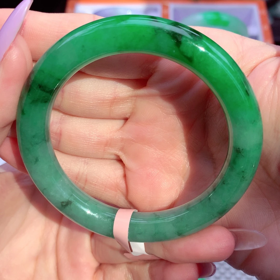 健***ʔ翡翠未镶嵌手镯翡翠