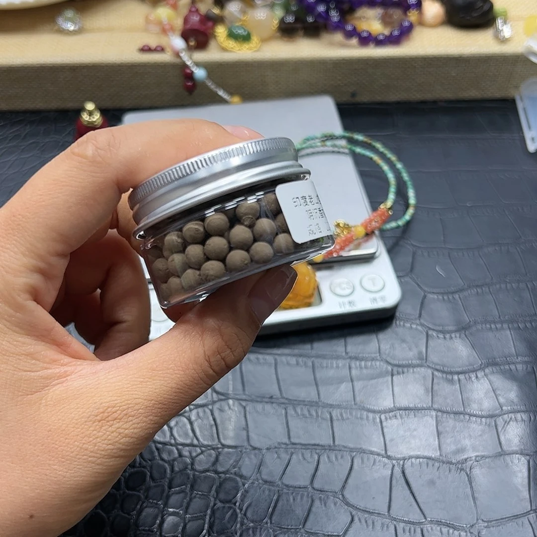 烟晶手链银S925镶嵌香丸