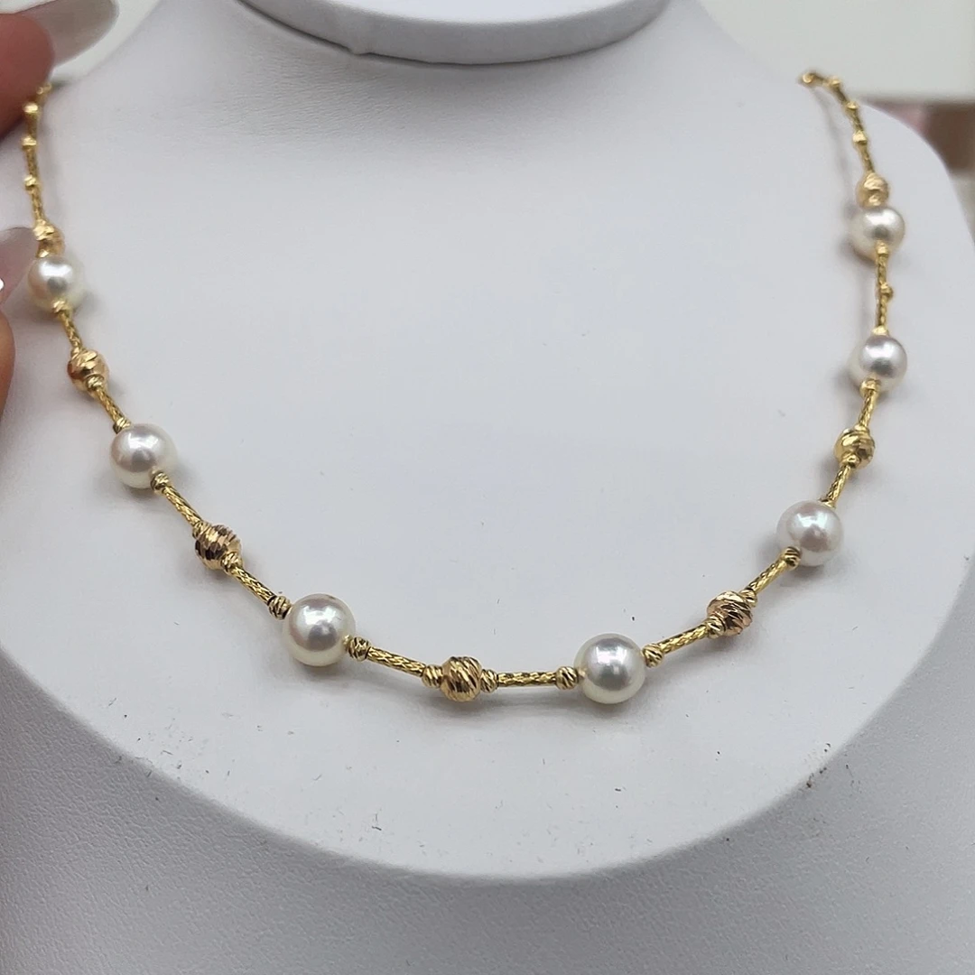 颈饰海水珍珠银S925镶嵌