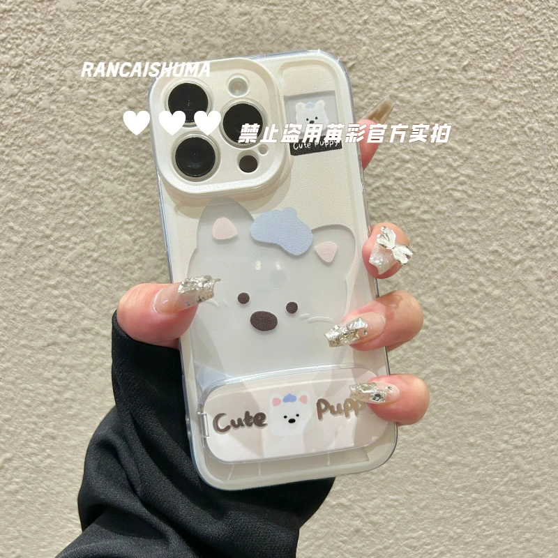西高地镜子支架适用苹果15/16pro手机壳华为p70vivo苹果手机壳
