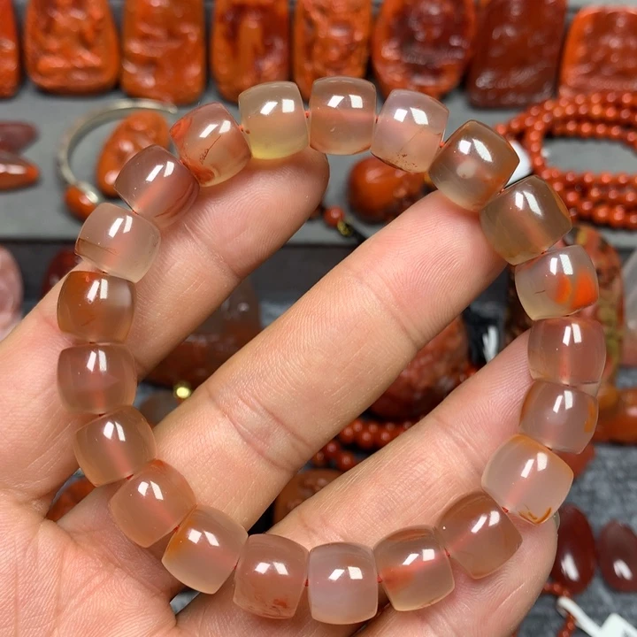 南红玛瑙手链未镶嵌11m m