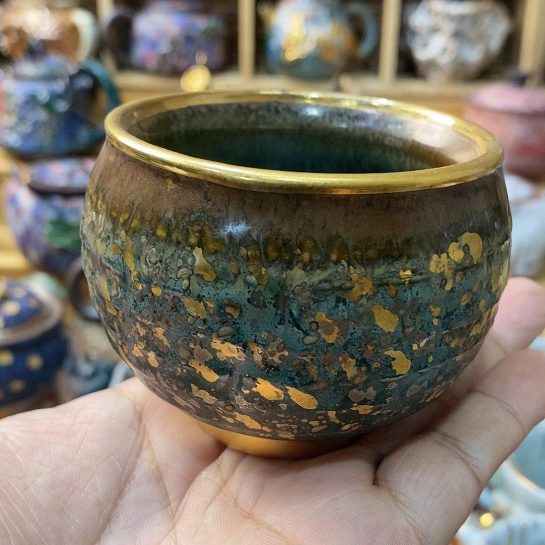 粗陶志野柴烧茶器