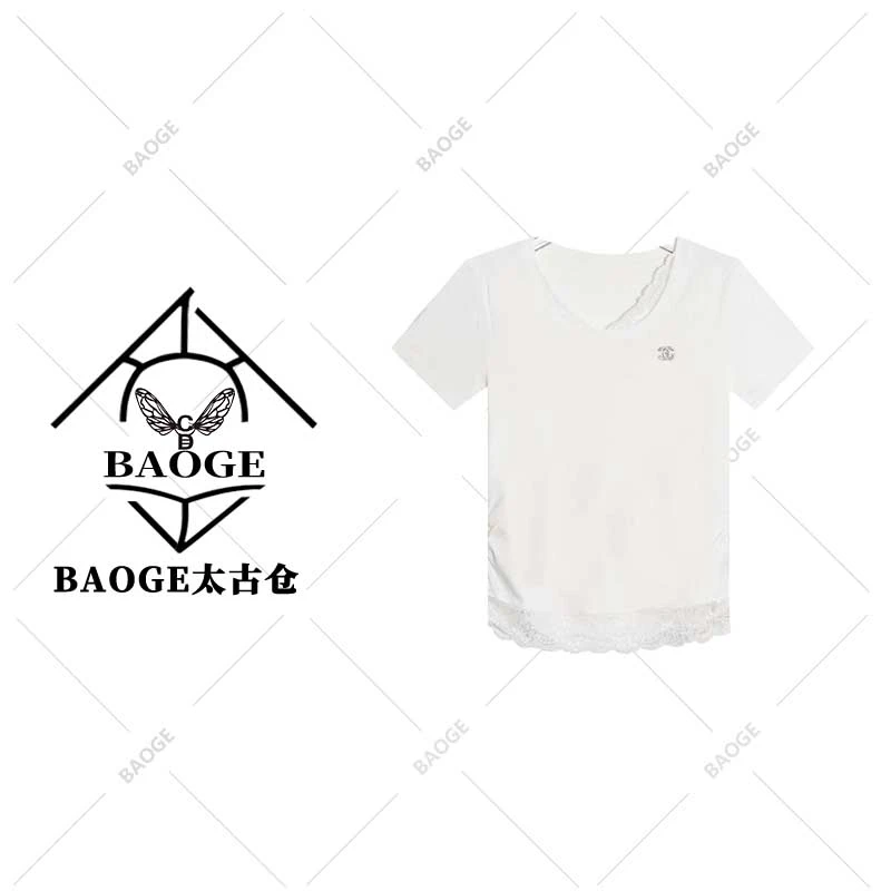 【BAOGE太古仓】A56003新款洋气百搭短袖