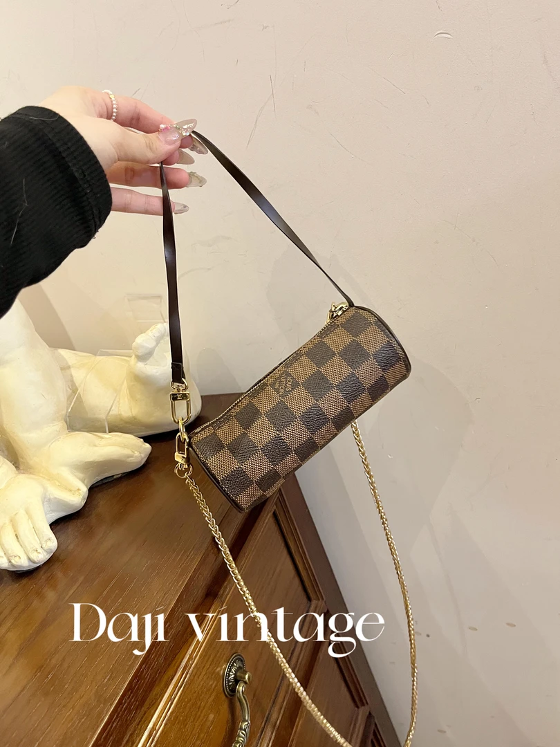 95新 LV 大吉一店/LV棋盘格mini桶手提包