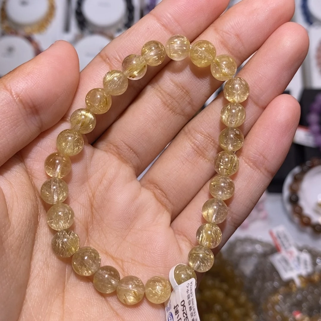 【闪购商品】发晶手链未镶嵌金发7.3mm