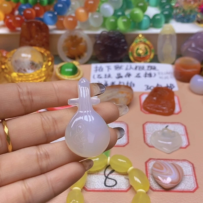 【闪购商品】玛瑙/玉髓颈饰未镶嵌莫****4