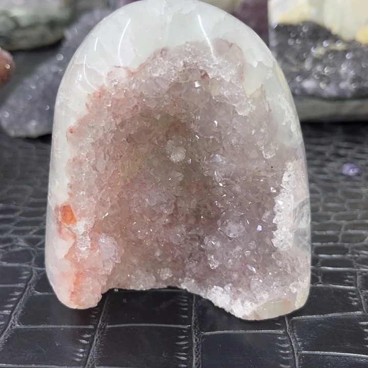 珠宝半成品水晶未镶嵌精抛簇