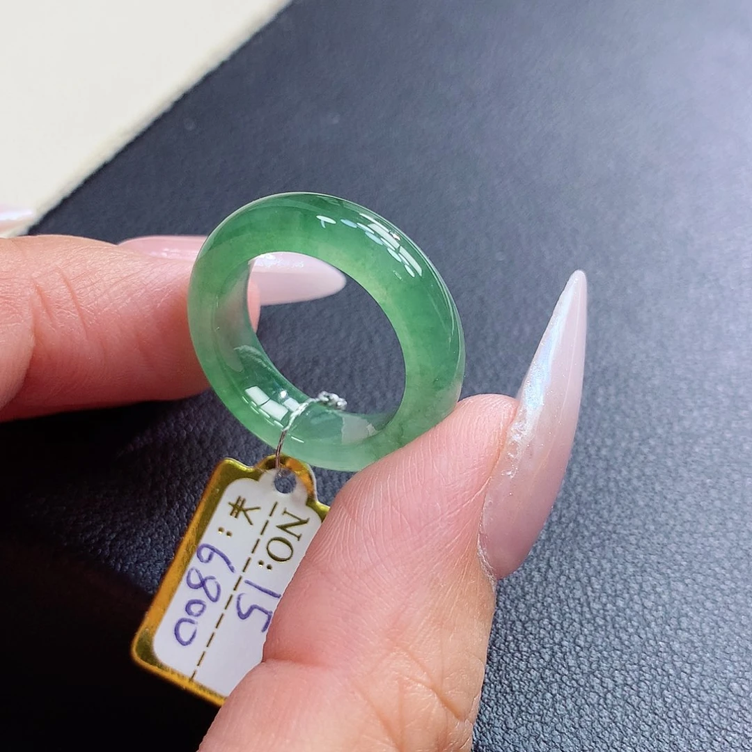 未镶嵌戒指翡翠15号
