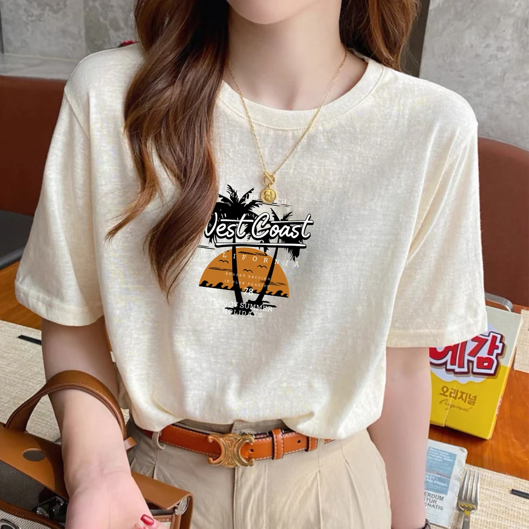 雪花棉短袖t恤女士夏季新款洋气减龄上衣宽松大码胖mm韩版体恤衫