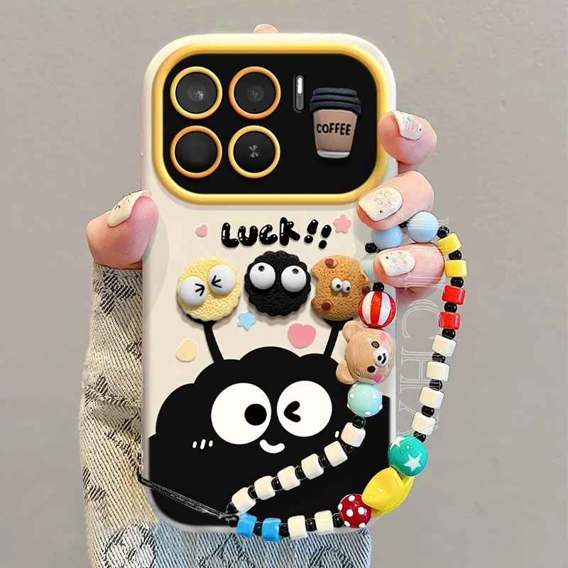 煤球公仔适用小米17promax手机壳新款17pro可爱17ultra带挂绳15u