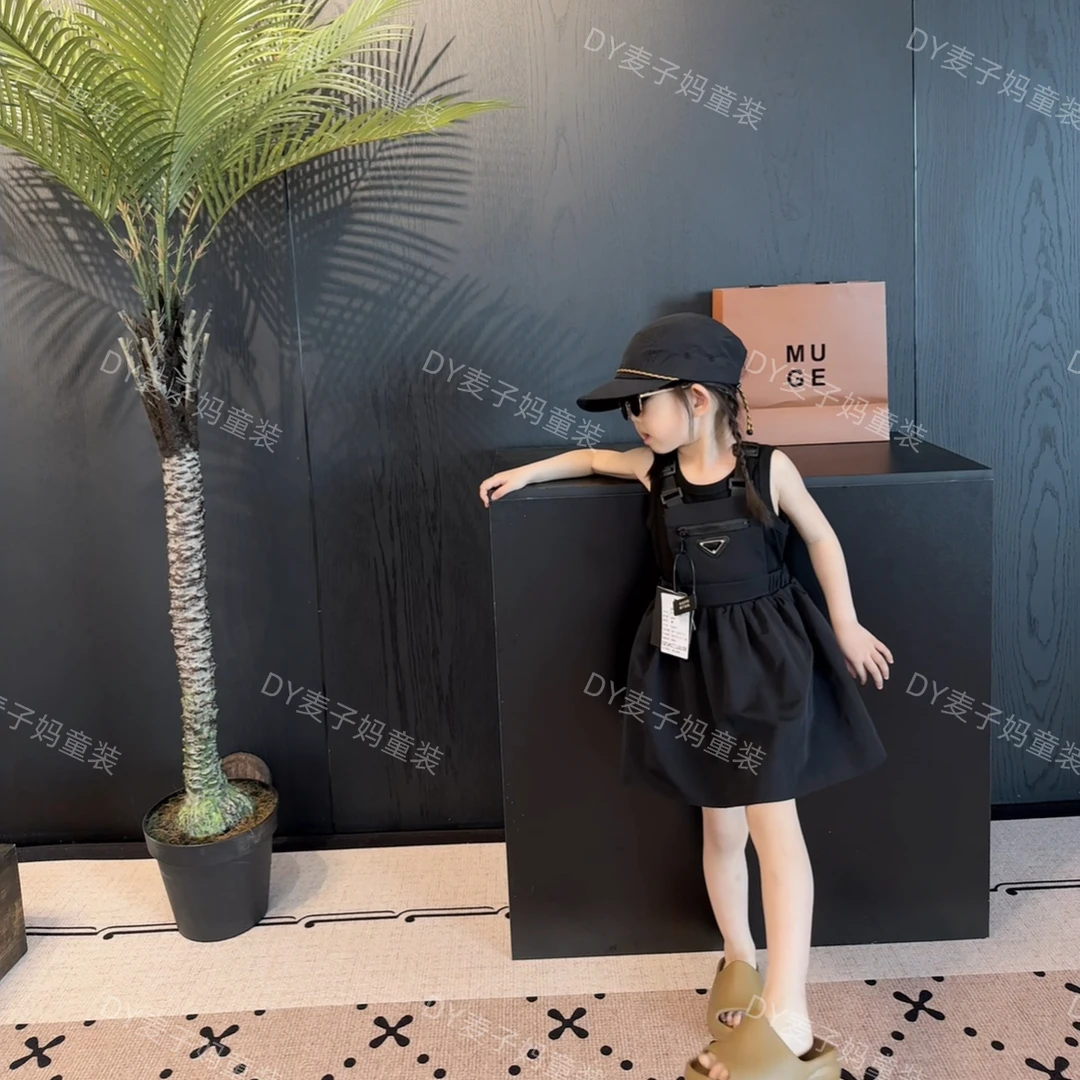 现货MZ.儿童夏季新款气质小众复古韩版简约背带裙1750