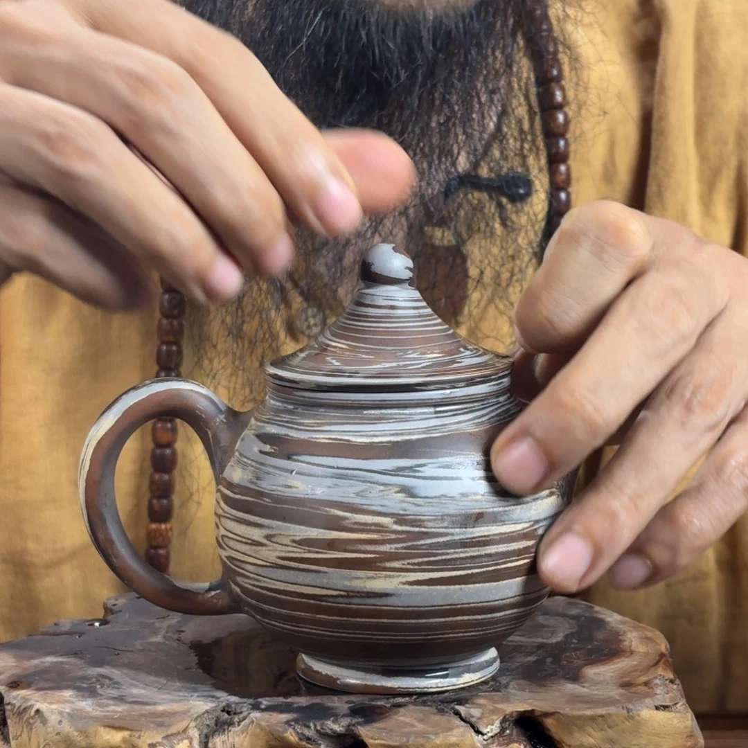 杯建水紫陶手工壶