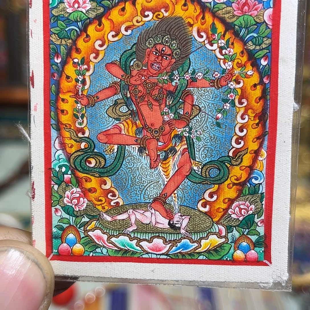 吊坠青海热贡纯手绘作明