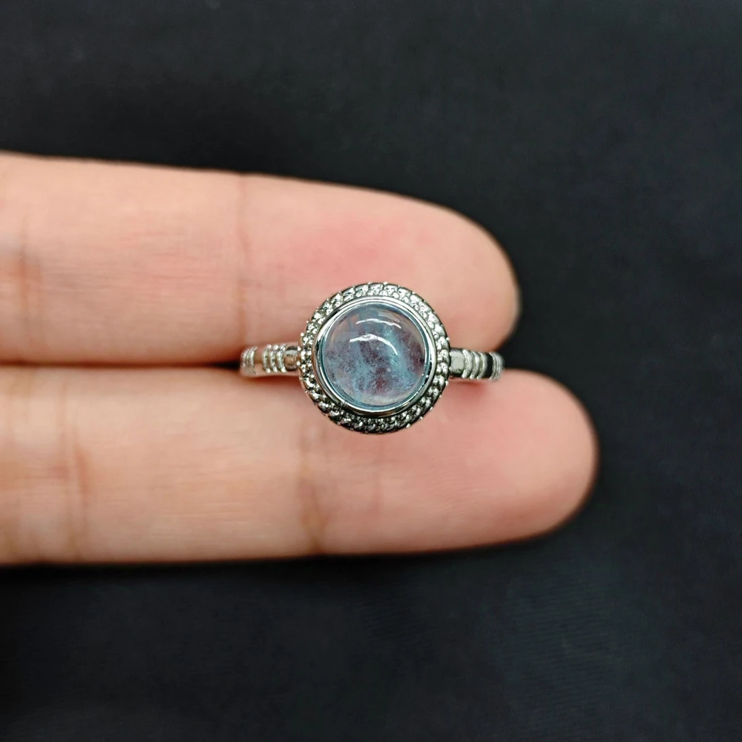 星光海蓝宝戒指A28-223赠礼盒(多样性发)