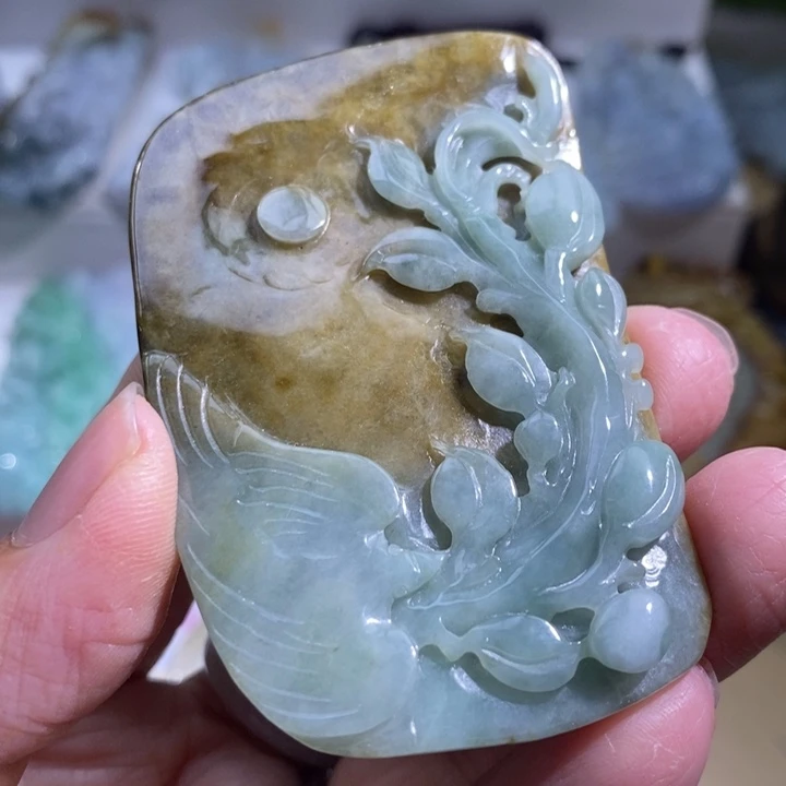 【闪购商品】颈饰未镶嵌翡翠喜上眉梢