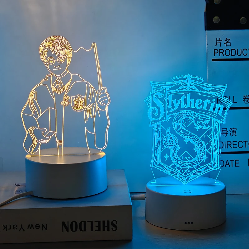 哈利波特魔法学院周边手办摆件氛围小夜灯送男生给女朋友生日礼物