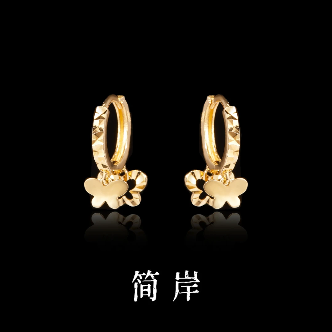 925银耳饰  jeshore/简岸 925银耳饰 蝶恋花小蝴蝶耳环