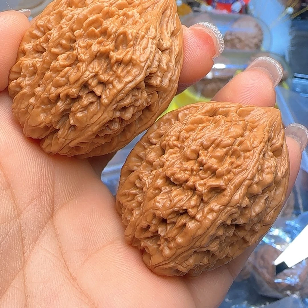 吊坠文玩核桃35➕蒜头一般对