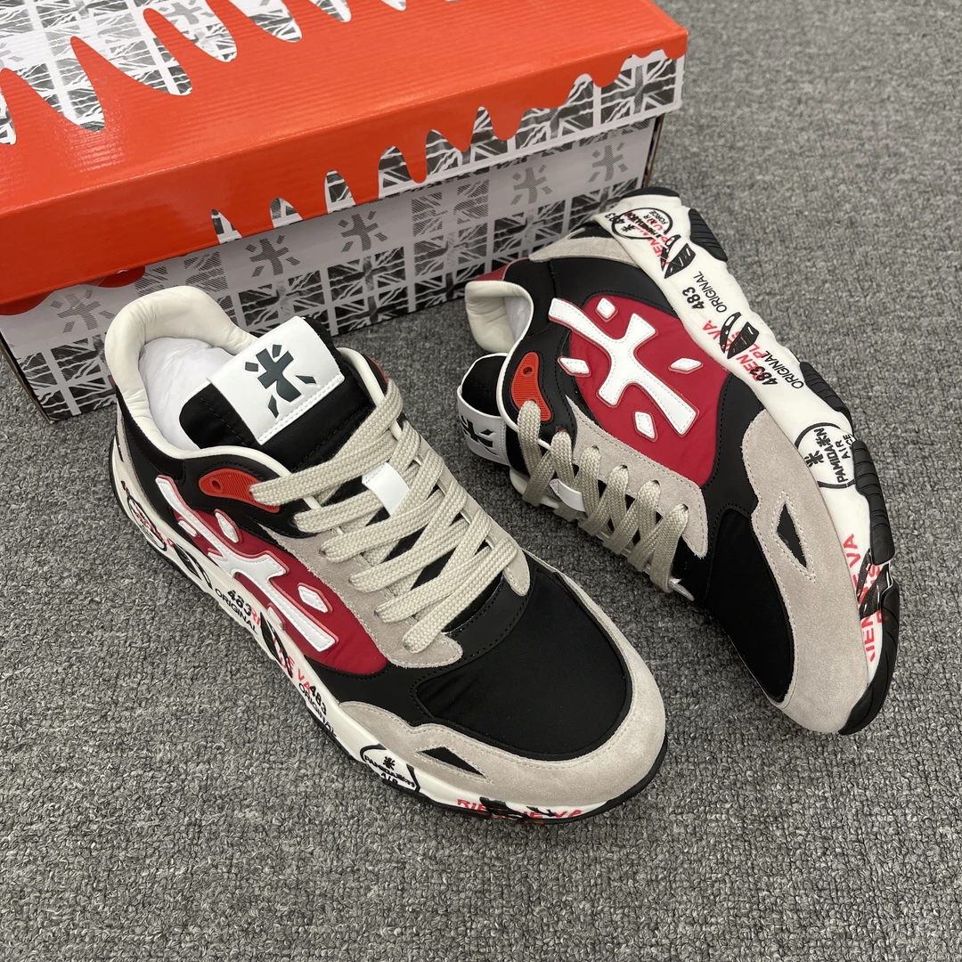 欧货高端SIDAN斯丹品牌男鞋舒适百搭休闲米字运动鞋鞋潮鞋男士