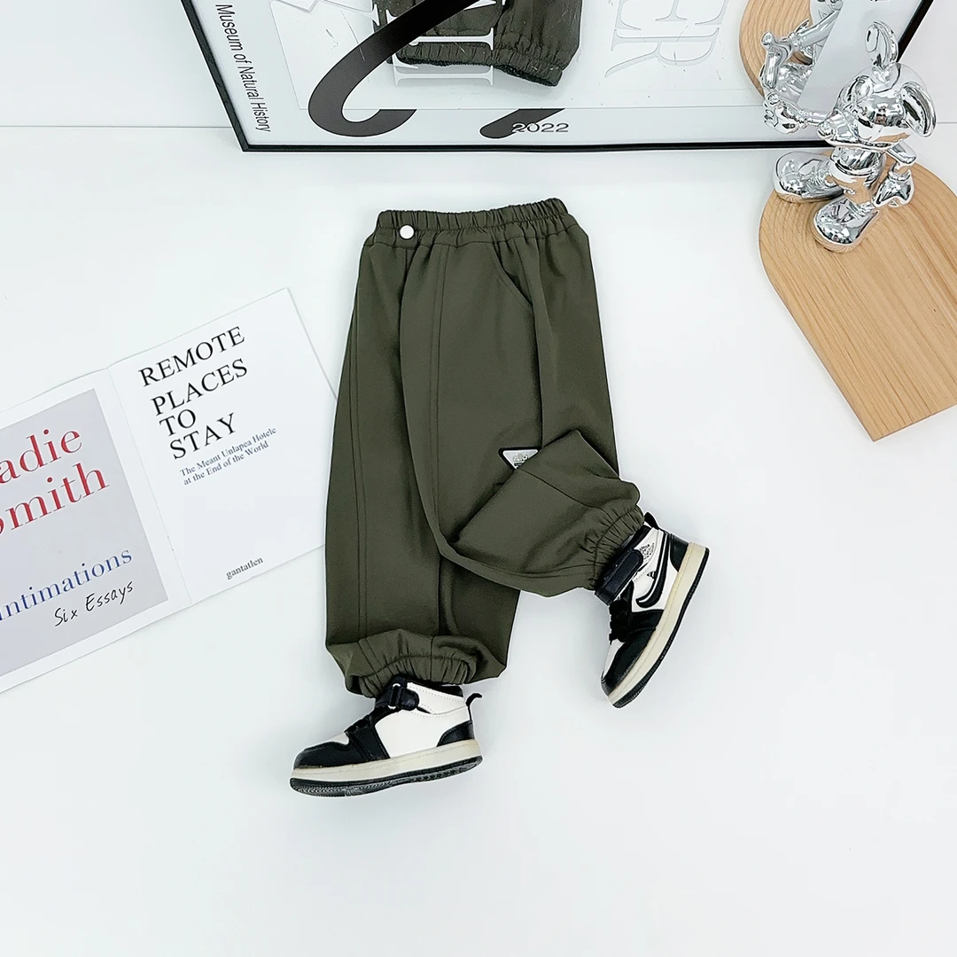 男童冬加绒裤子儿童休闲裤2025新款秋冬装 UTT52020 悠悠童话童装