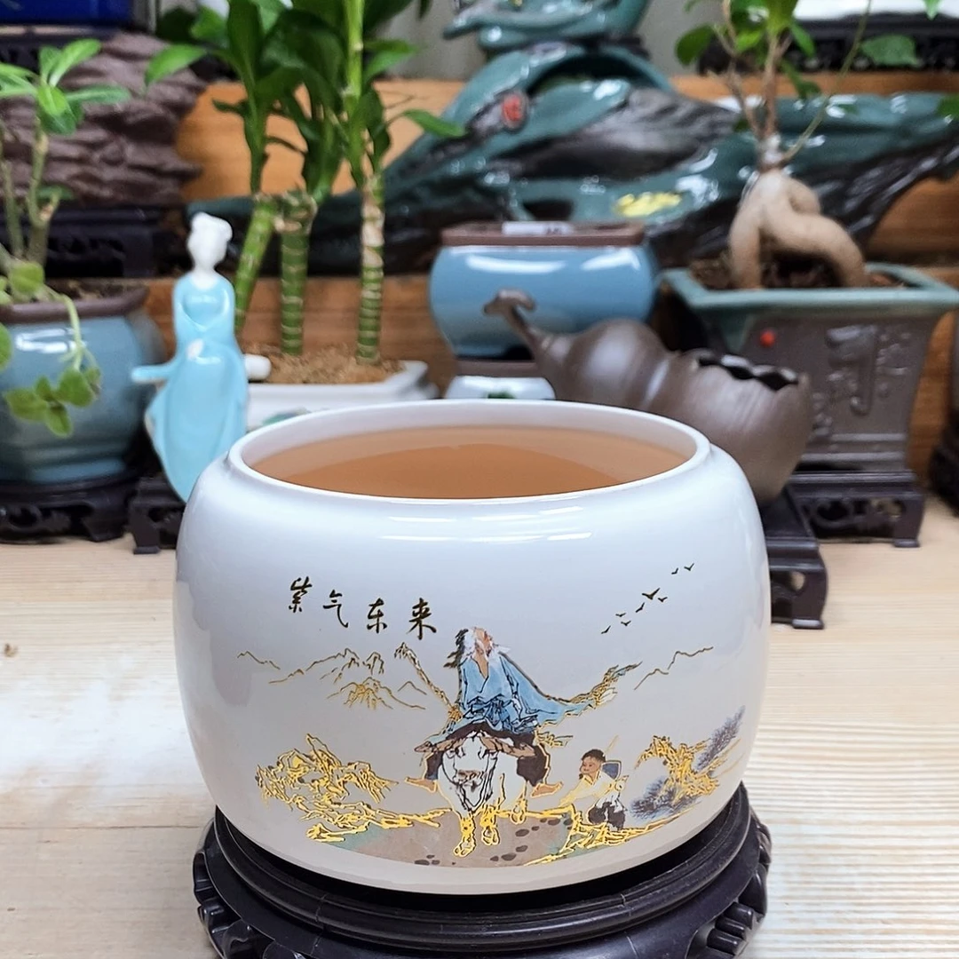 紫砂花盆陶瓷艺术