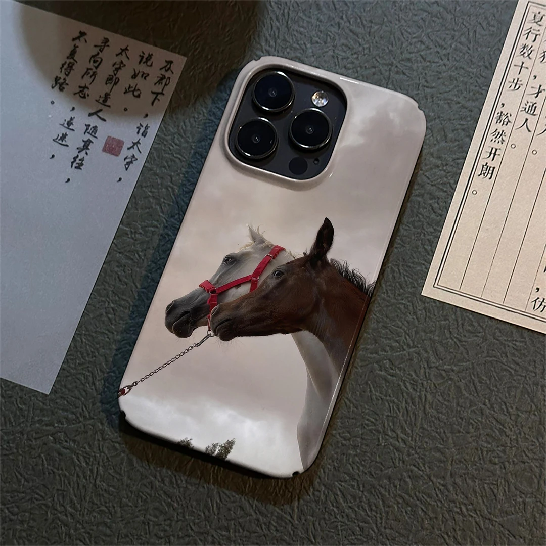 两只野马菲林适用苹果17promax手机壳iPhone16pro/15/14/13/12/11