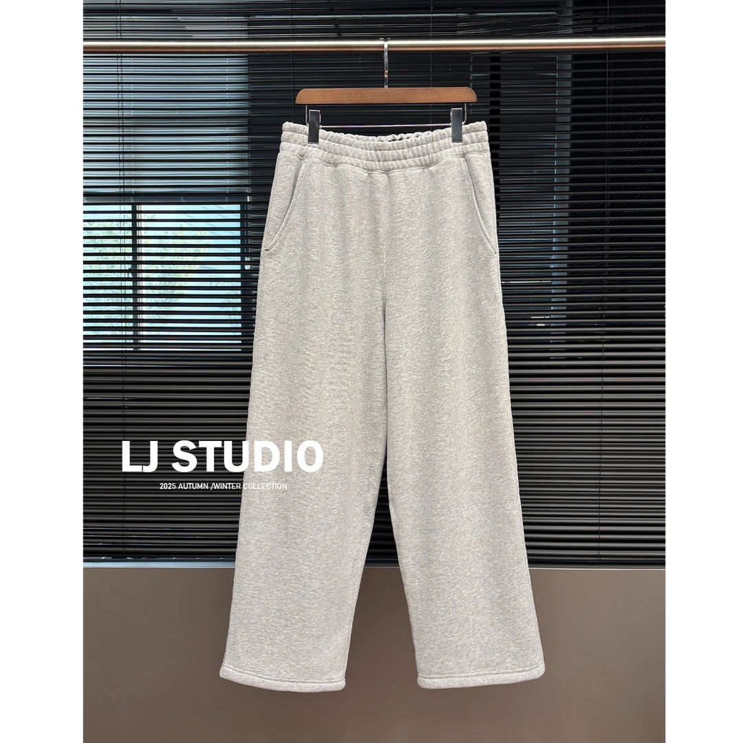 L.JIN 日产线加绒直筒卫裤. Brushed pants.加厚日常通勤款. 5215