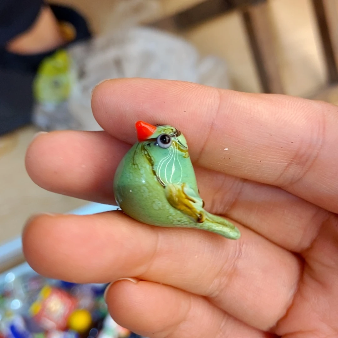 琉璃手工艺品小鸟