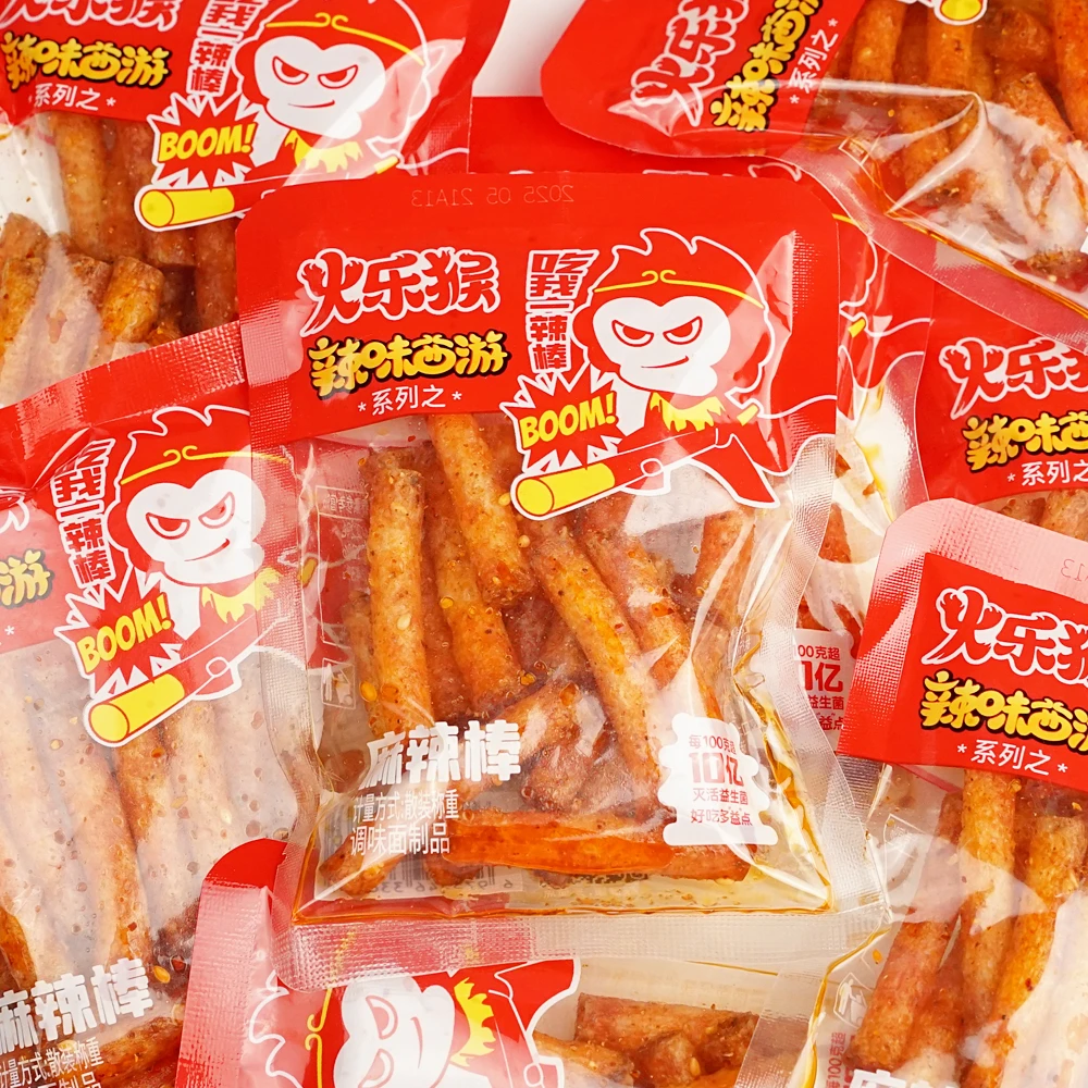 火乐猴辣味西游系列辣条麻辣棒麻辣丝网红追剧办公室解馋零食