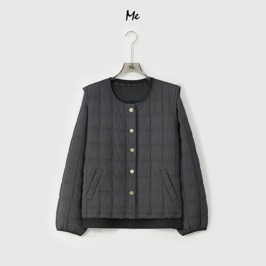 ME【小黑盒棉服（三合一）】方块绗线轻便显瘦百搭时尚棉服MESA3336