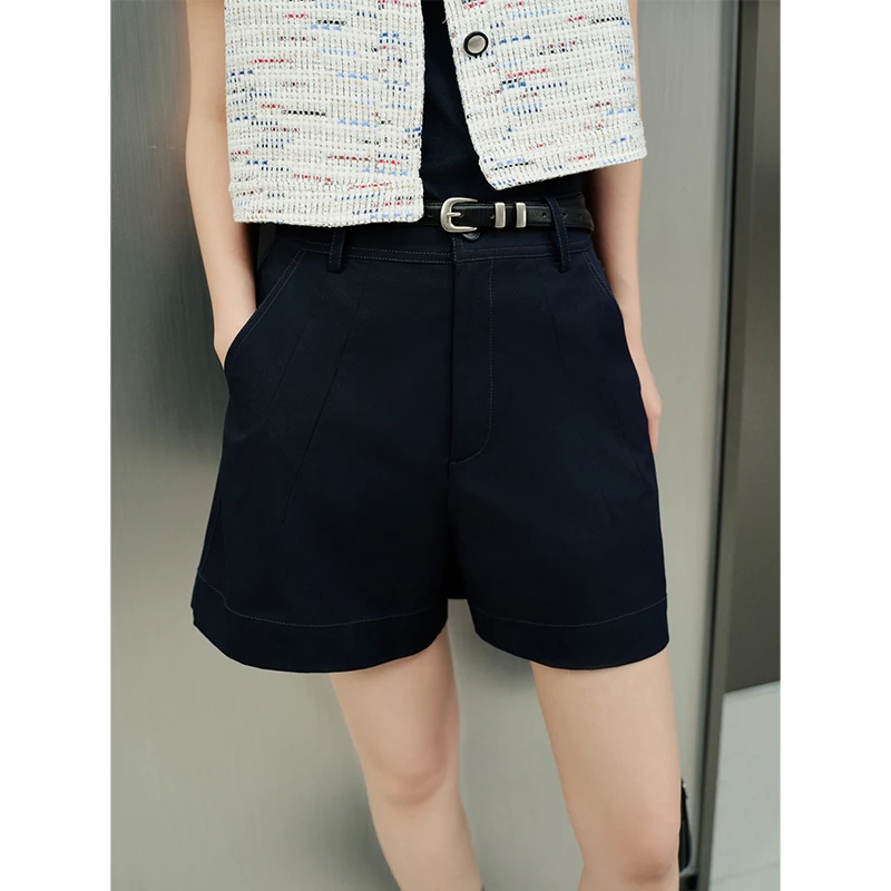 美洋MEIYANG 小文青短裤【商场同款】【抗皱免烫】直筒休闲裤小香风
