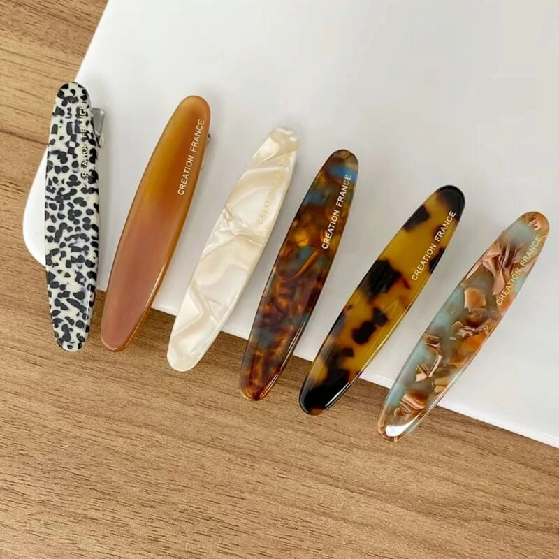 诗泊雅 醋酸发夹女前额碎发鸭嘴夹子侧边夹