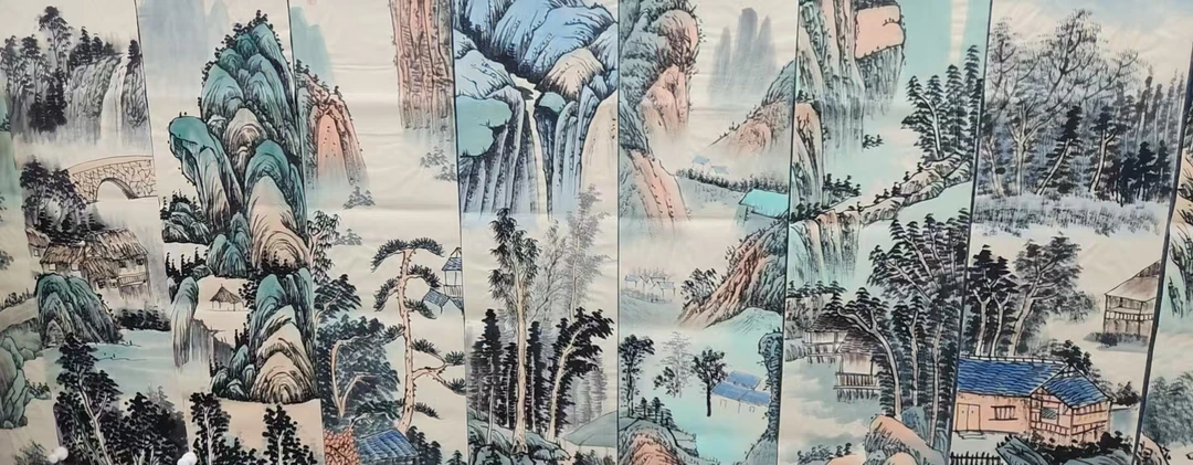 【慕胜】精品十二条屏装饰画通用链接