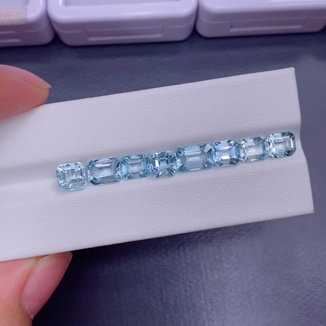裸石海蓝宝石180一克拉，仅供展示，挑好上定向
