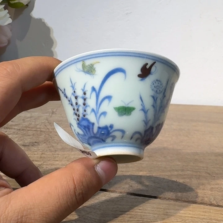 赶***人陶摆件青花瓷器摆件现代工艺品