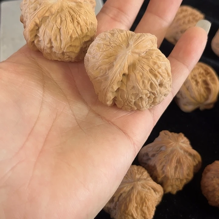 文玩核桃把件41左右南瓜墩练手对，编号009