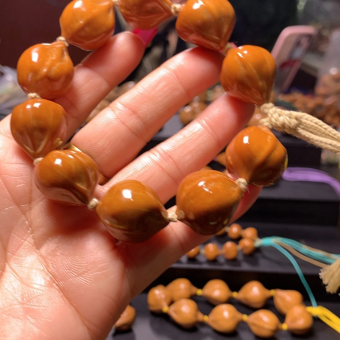 橄榄核手串/手链转***菜三花手串