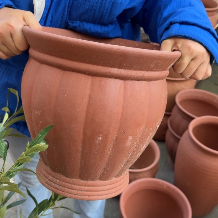 花盆紫砂口30高30宜兴紫砂