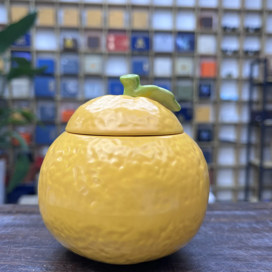ZH613-橘子陶瓷茶叶罐（57）