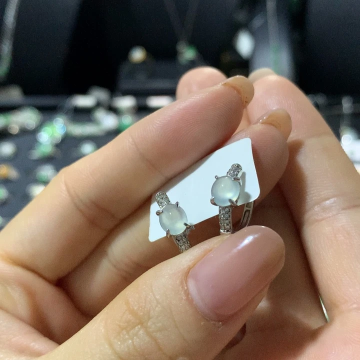 翡翠银S925镶嵌戒指