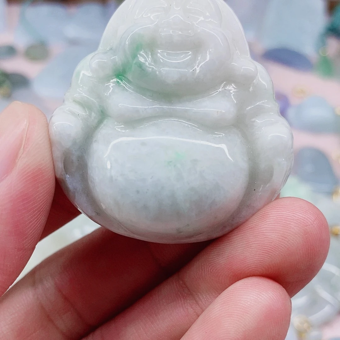 颈饰未镶嵌翡翠天然