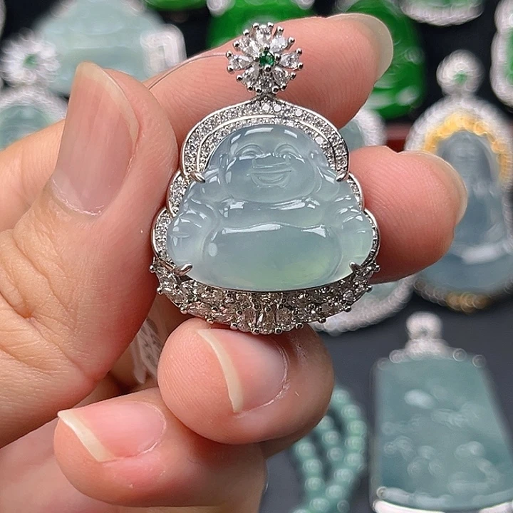 翡翠未镶嵌颈饰1，